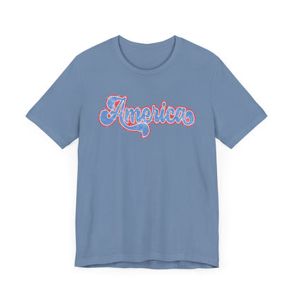 Distressed America T Shirt