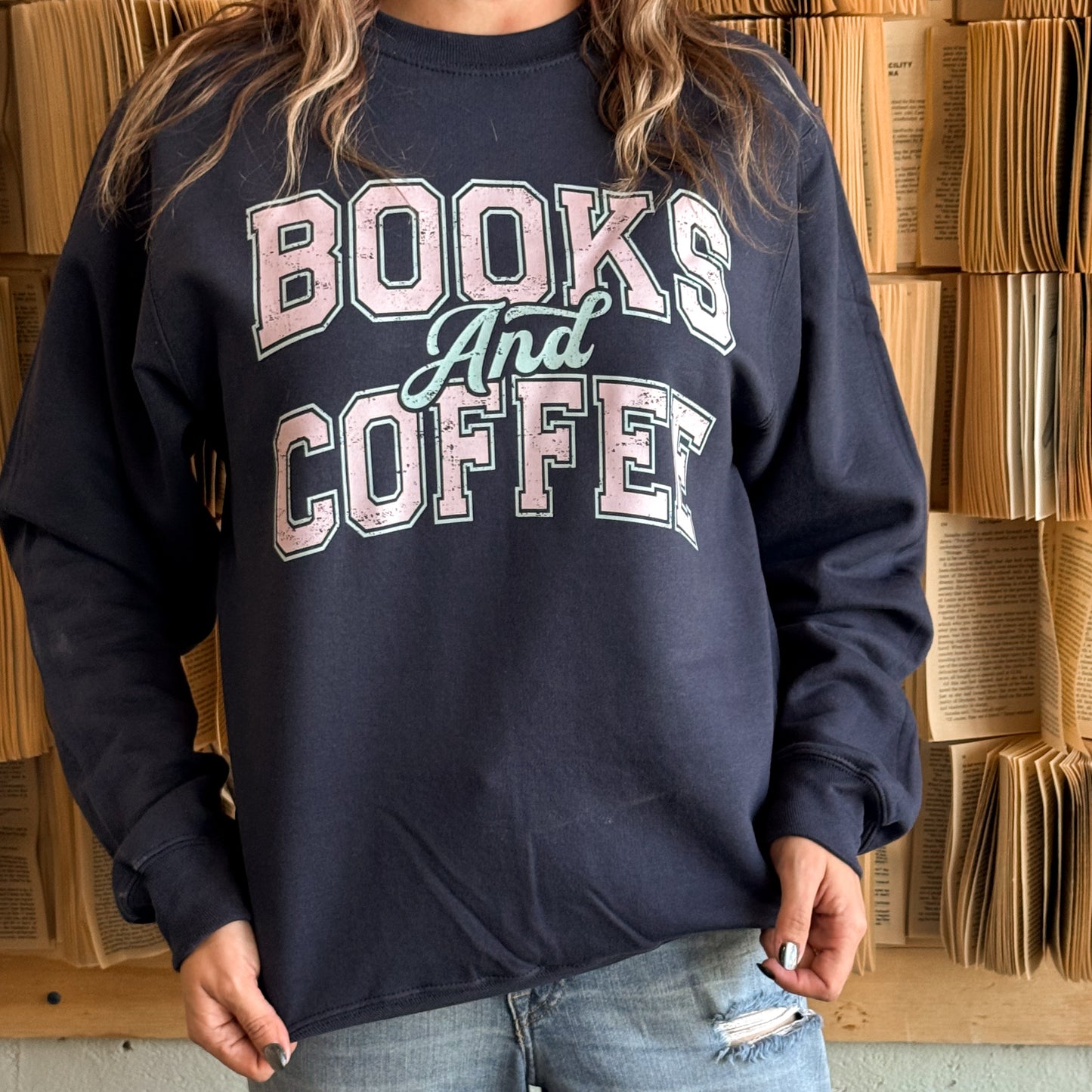 Books and Coffee Sweatshirt