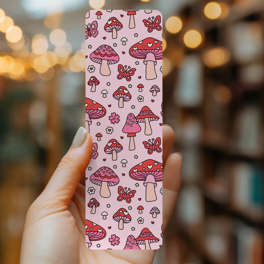 Groovy Valentine Mushrooms Bookmark