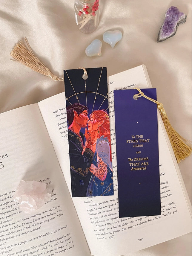 Feyre & Rhysand Gold Foil Bookmark