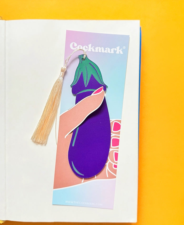 Eggplant Cockmark Bookmark