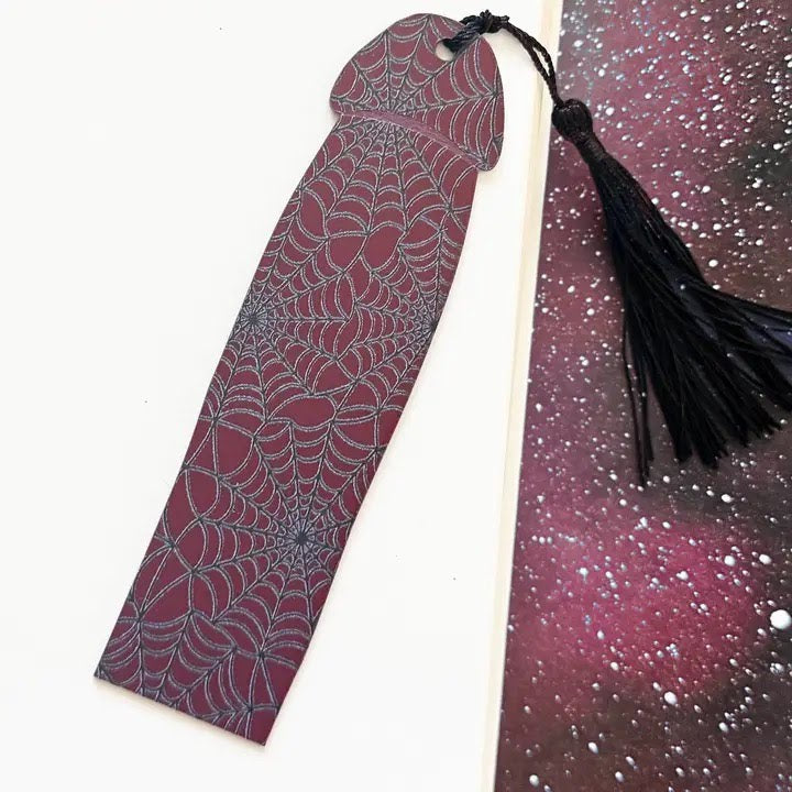 Spiderweb Cockmark Bookmark