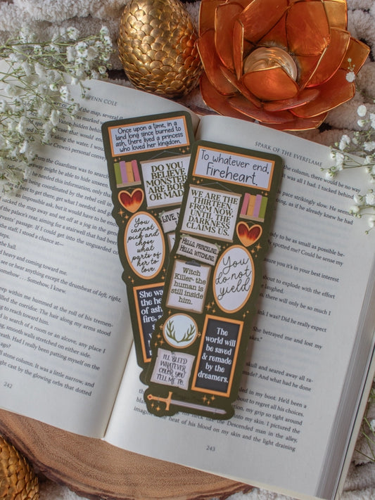 Throne of Glass Quote Wall Die-Cut Bookmark