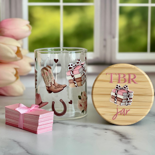 Pink Cowgirl TBR Jar