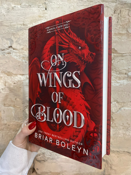 On Wings and Blood by Briar Boleyn (Bloodwing Academy: Book 1)