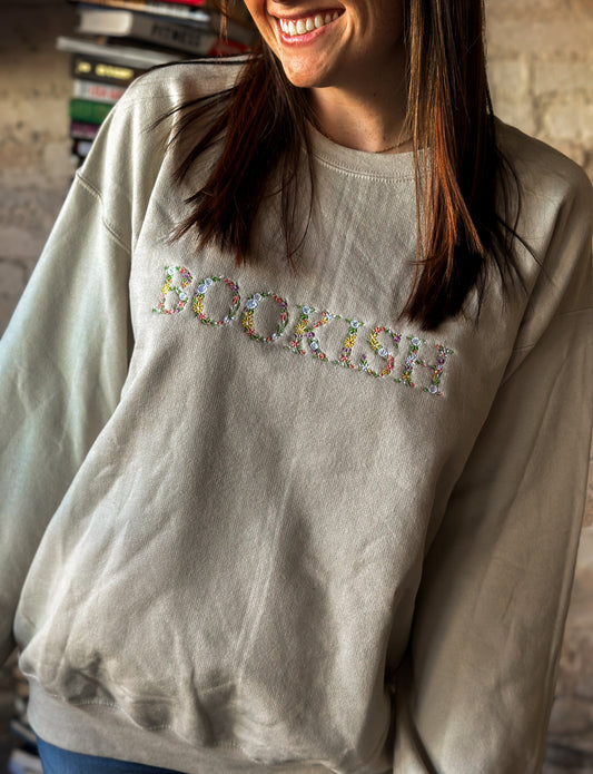 Bookish Embroidered Sweatshirt