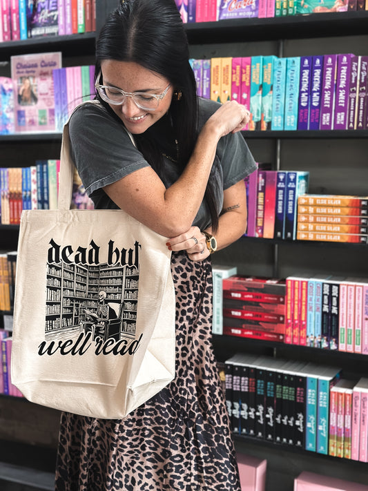 Dead but well read Tote Bag