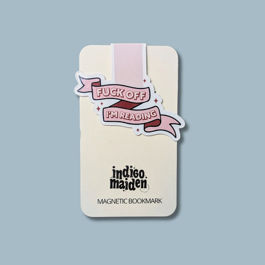 F Off I'm Reading Magnetic Bookmark