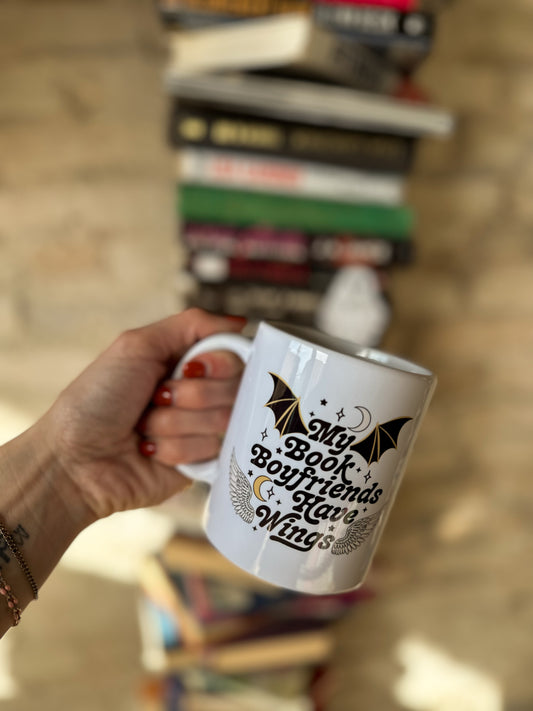 My Book boyfriend have wings Coffee Mug