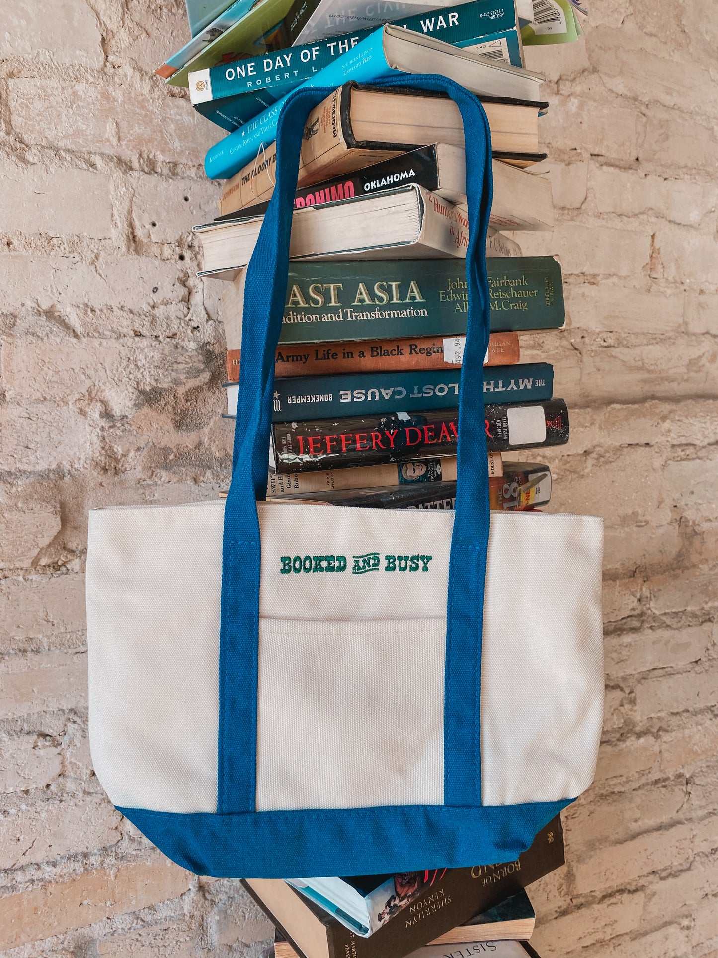 Booked and Busy mini tote bag