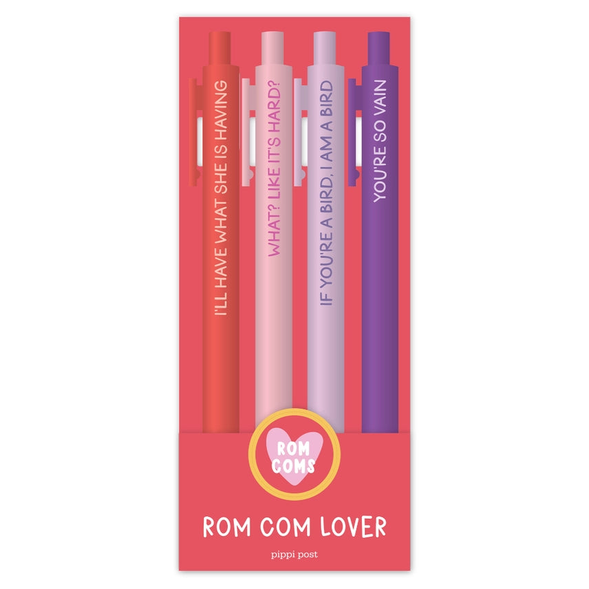 Rom Com Lover Pen Set