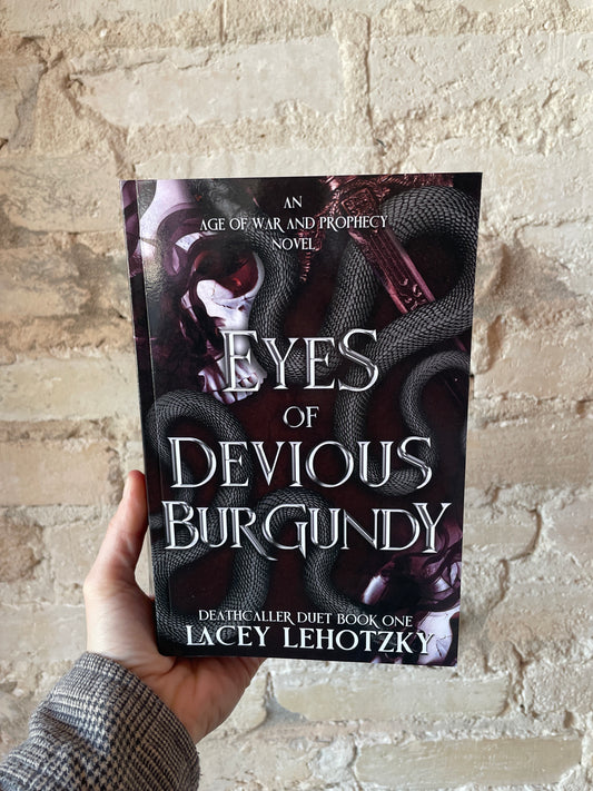 Eyes of Devious Burgundy by Leah Lehotzky