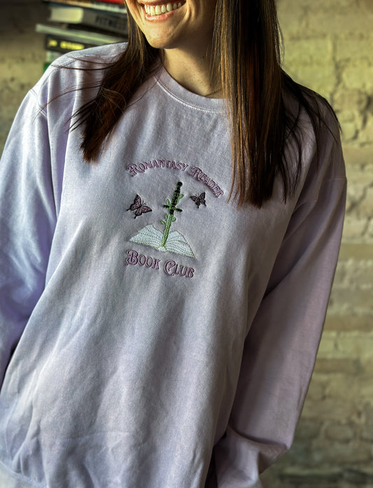 Romantasy Reader Embroidered Sweatshirt