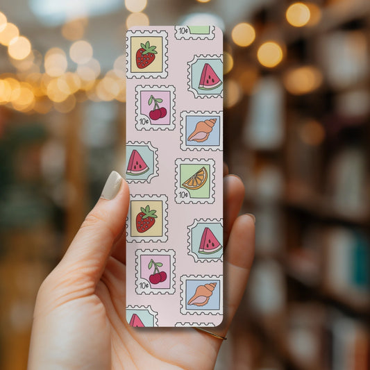 Summer Fruit Stamps Bookmark
