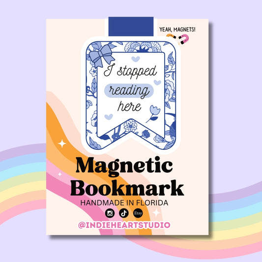 Stopped Reading Here Magnetic Bookmark