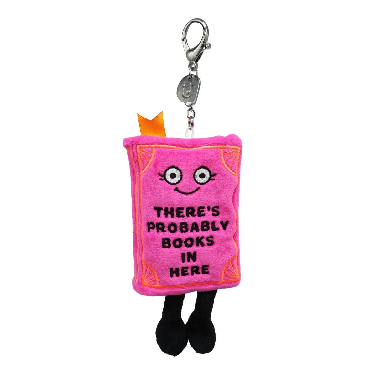 “There’s Probably Books in Here” plushie keychain