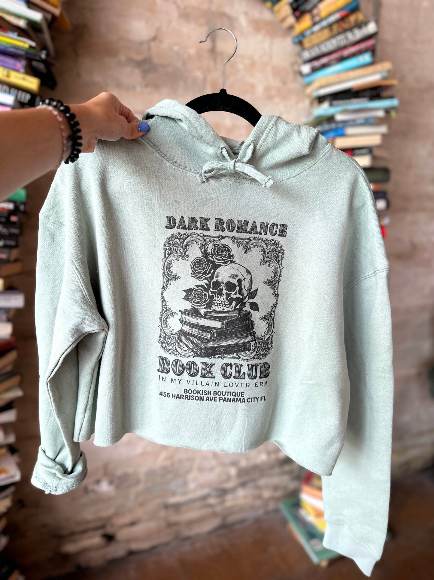 Dark Romance Book Club Cropped Hoodie