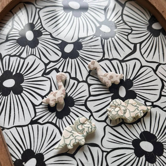 Floral Dinosaur Stud Pack