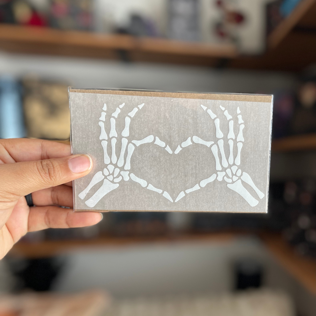 Vinyl Decal - Skeleton Heart