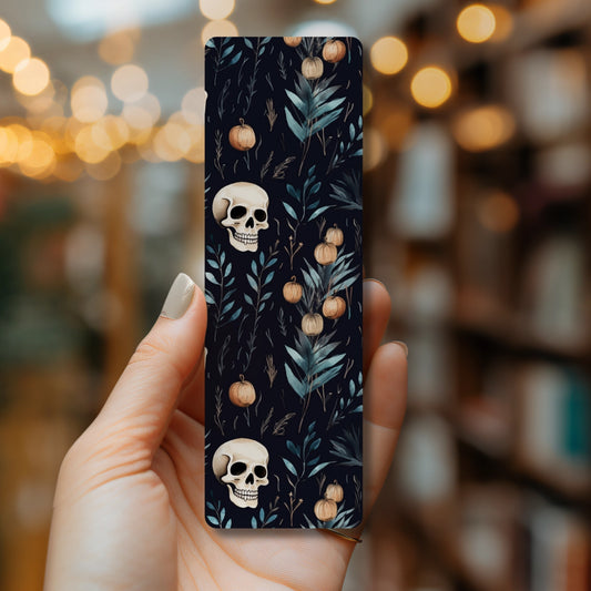 Dark Academia Skull Bookmark