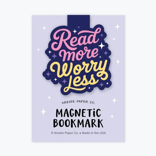 Read More Worry Less | Magnetic Bookmark