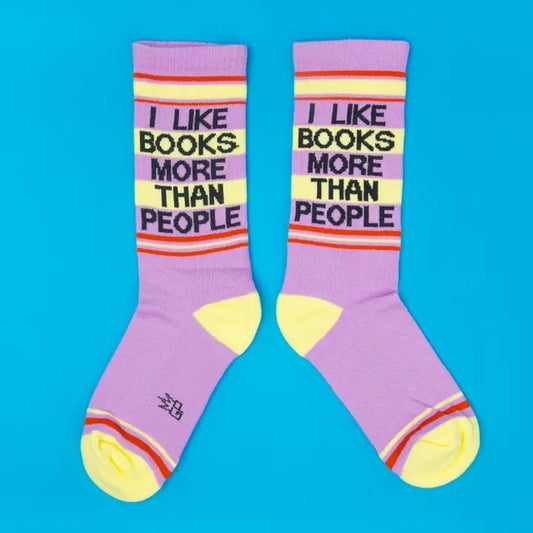 I Like Books More Than People | Socks