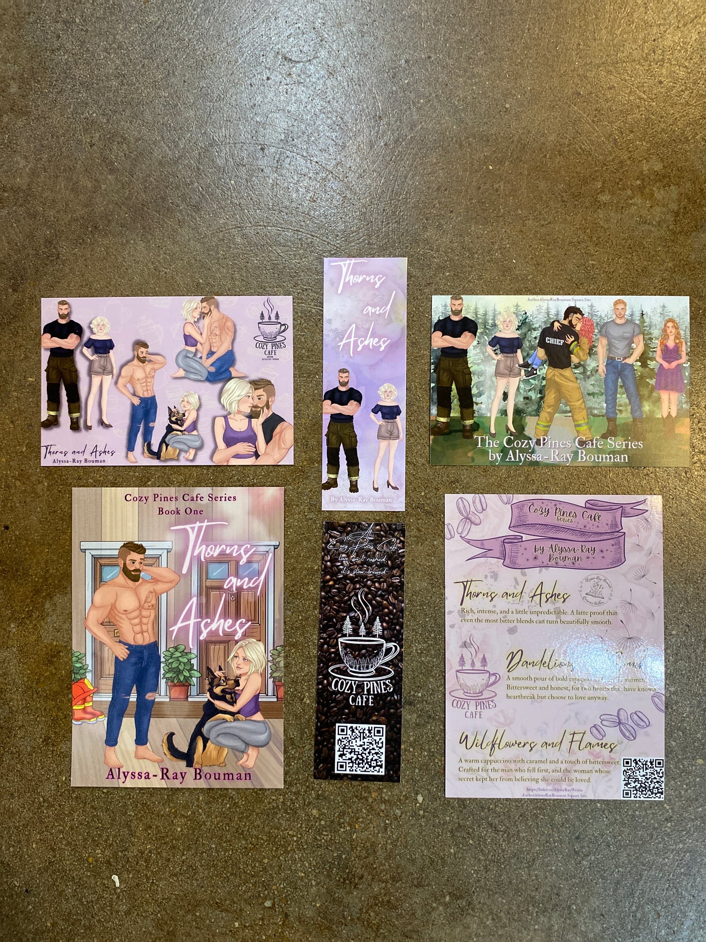 Thorns and Ashes by Alyssa-Ray Bouman *with swag pack* (Book 1) *signed*