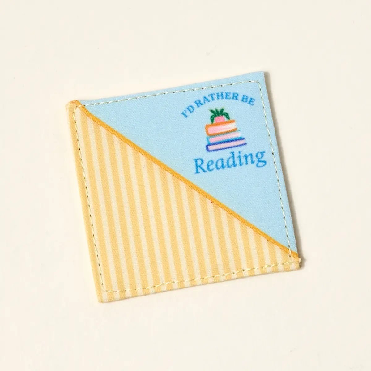 Corner Keeper Fabric Bookmark–I'd Rather Be Reading