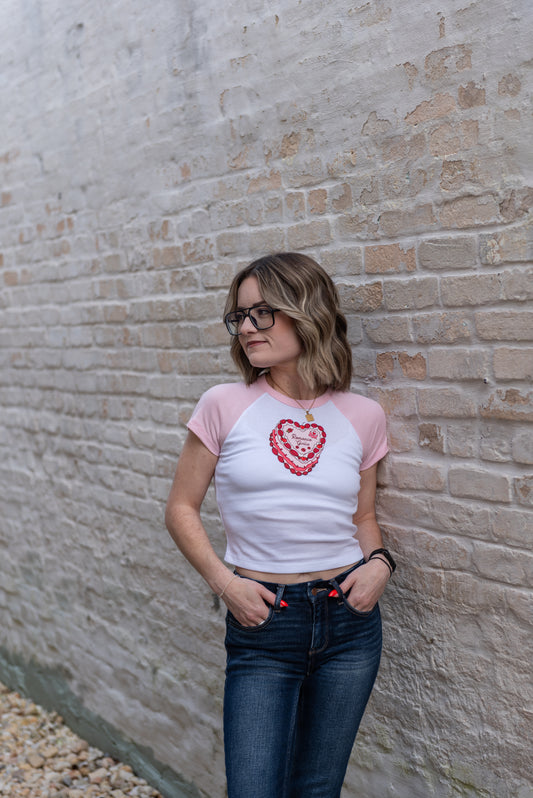 Romance Girlie Baby Tee T Shirt *ONLINE EXCLUSIVE*