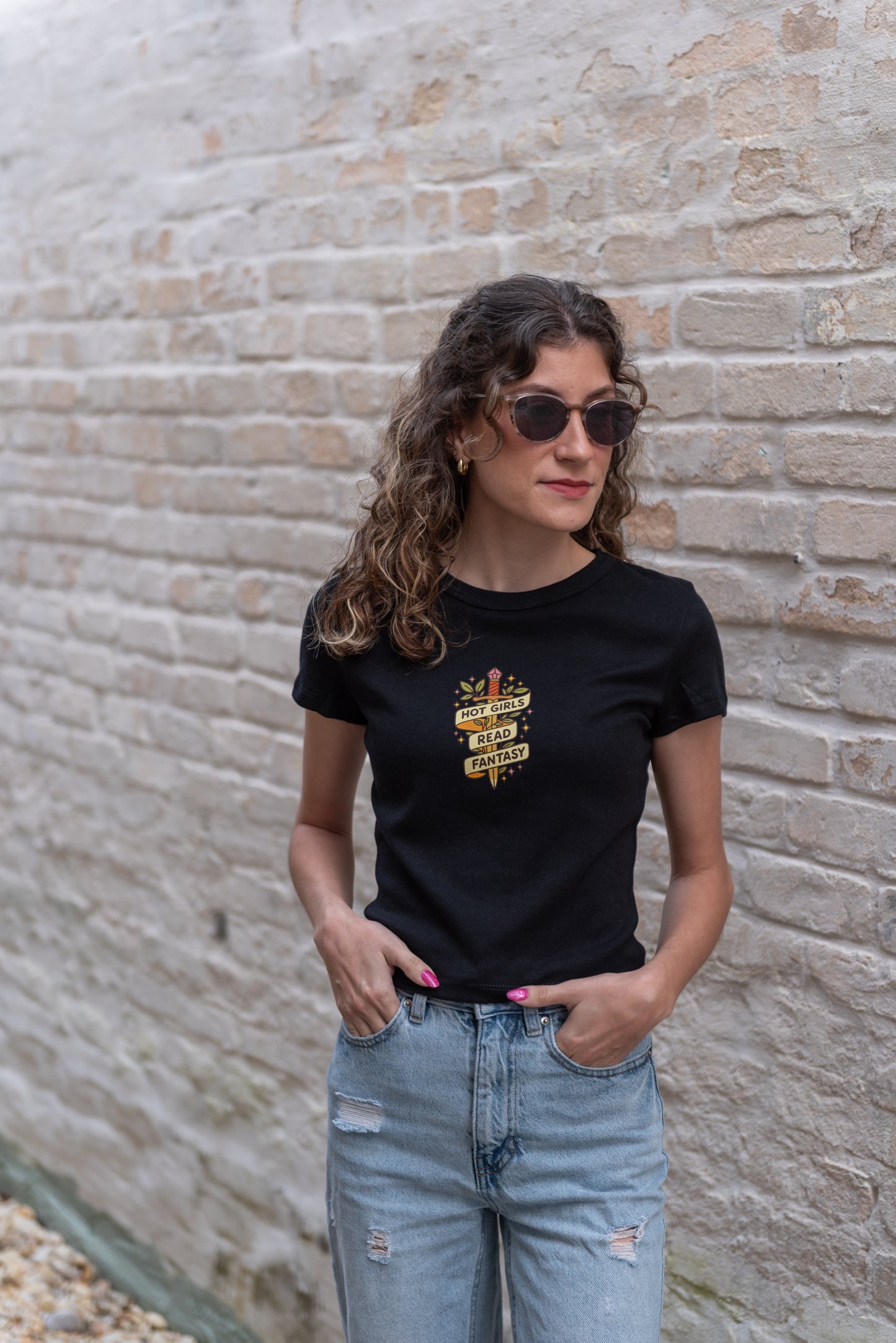 Hot Girls Read Fantasy Baby Tee T Shirt