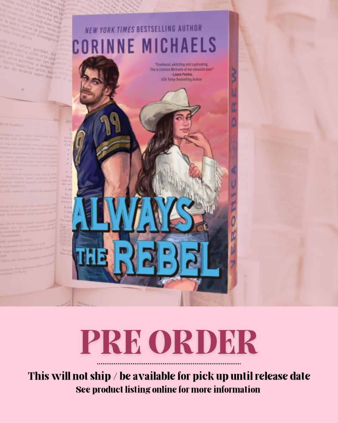 Always The Rebel by Corinne Michaels (Deluxe Edition) (Heartstone Ranch: Book 3) *PREORDER*