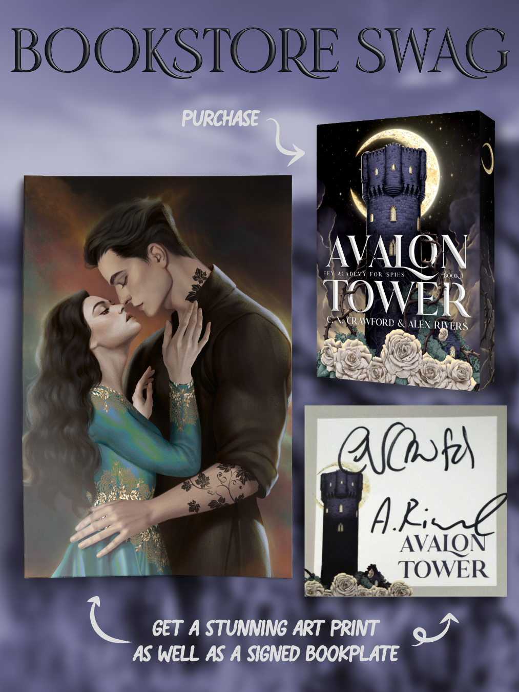 Avalon Tower by C.N. Crawford and Alex Rivers (SIGNED w/ Swag) (Book 1) *PREORDER*