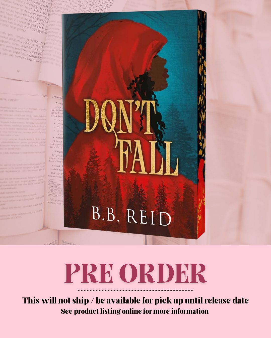 Don't Fall by B.B. Reid *PREORDER*