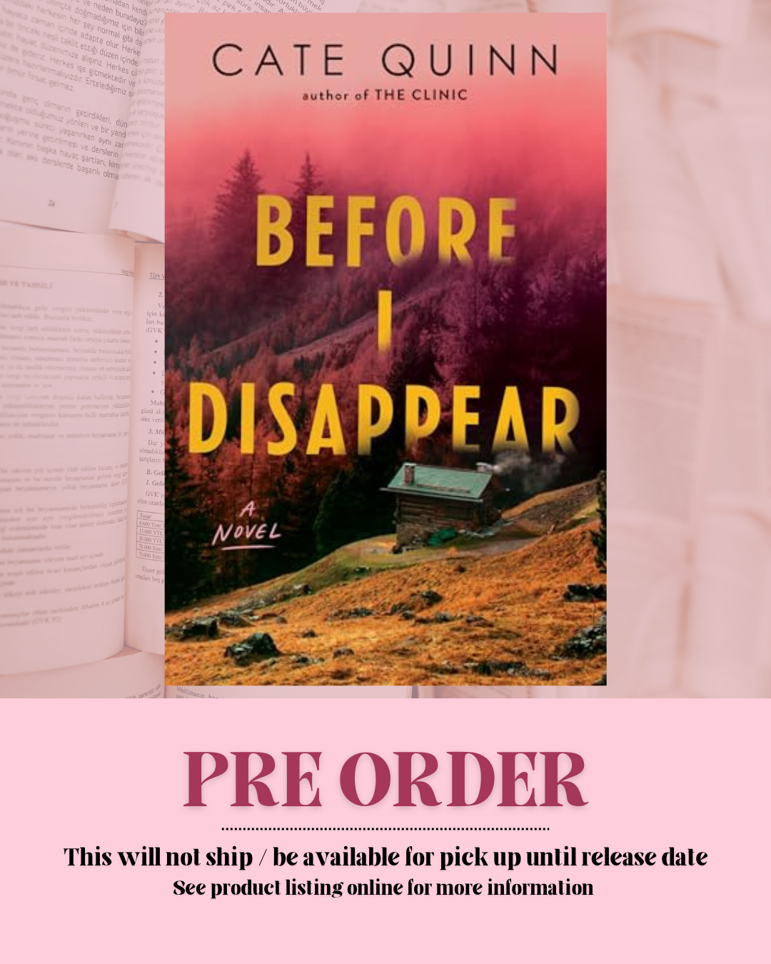 Before I Disappear by Cate Quinn *PREORDER*