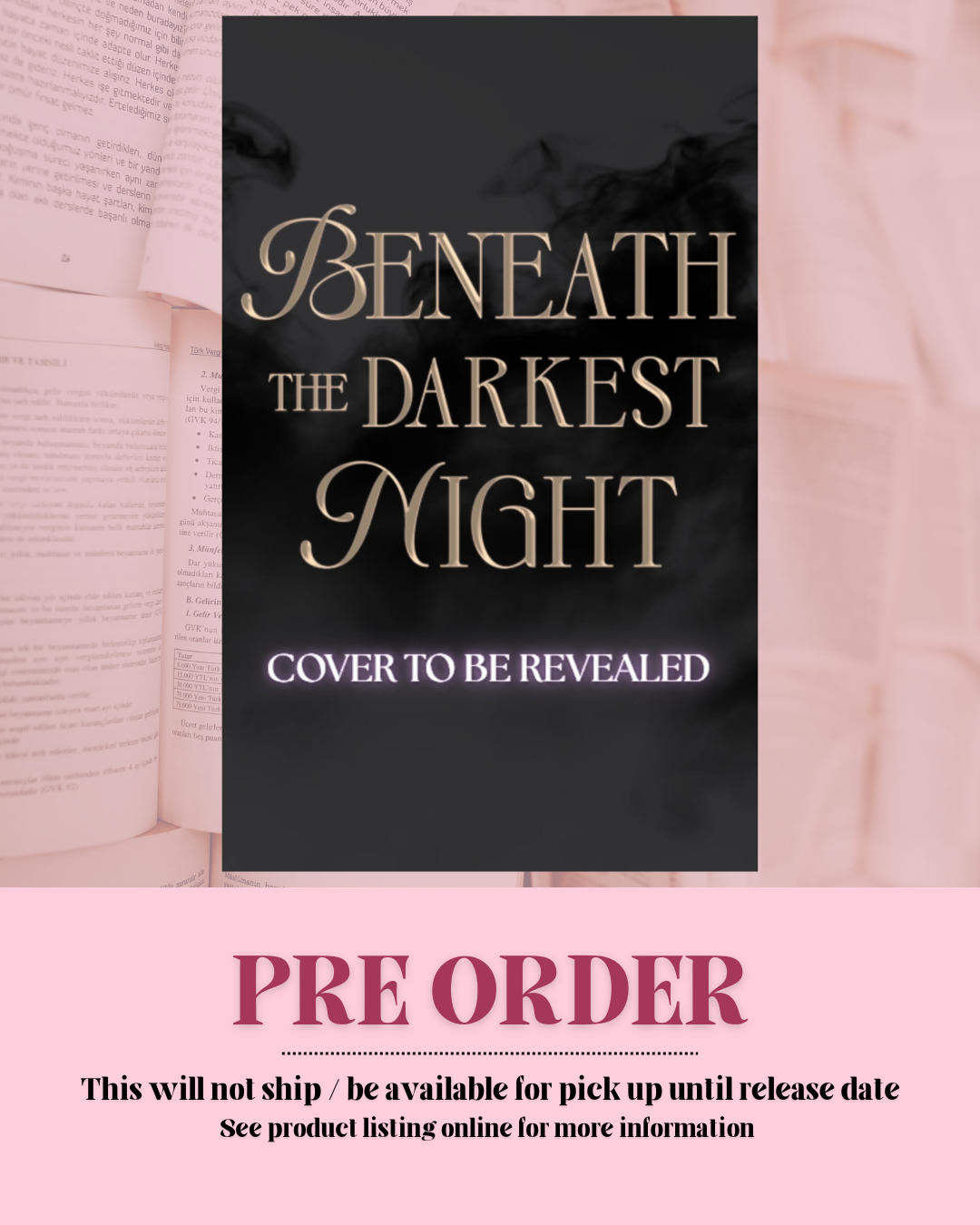 Beneath the Darkest Night by Robyn Jones (Kingdom of Shadows: Book 2) *SIGNED* *PREORDER*