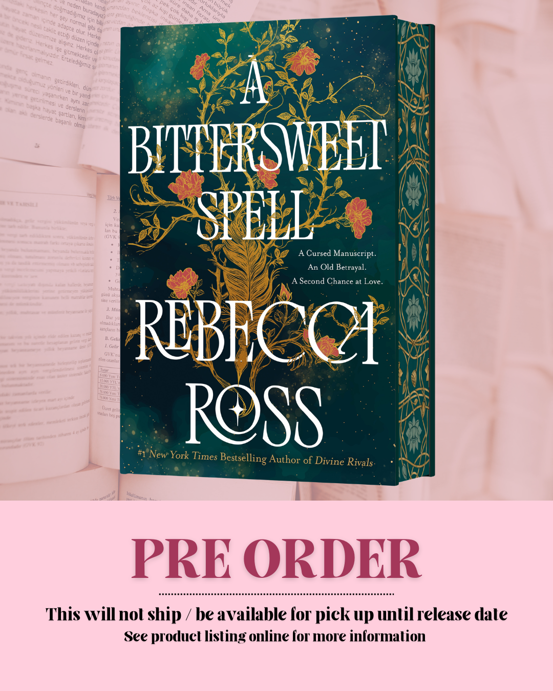 A Bittersweet Spell by Rebecca Ross (Deluxe Hardcover) *PREORDER*