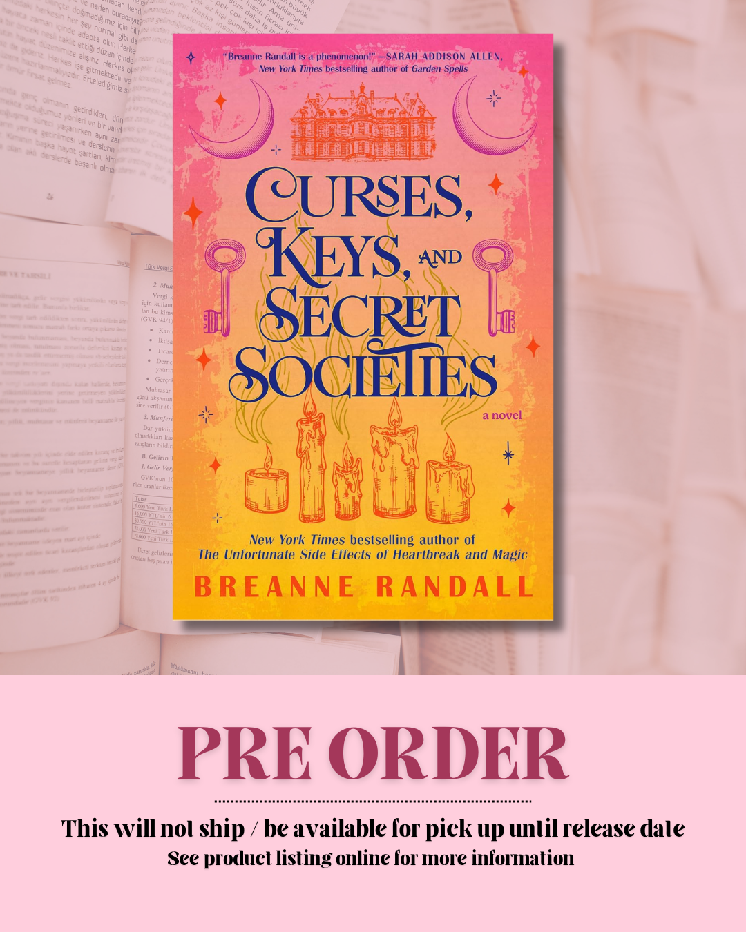 Curses, Keys, and Secret Societies by Breanne Randall (Book 2) *PREORDER*