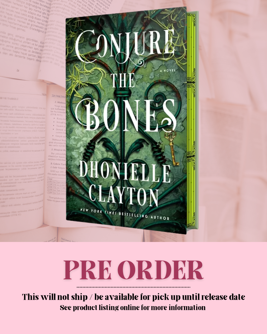 Conjure the Bones by Dhonielle Clayton (The Immortal Wards: Book 1) (Deluxe Hardcover) *SIGNED* *PREORDER*