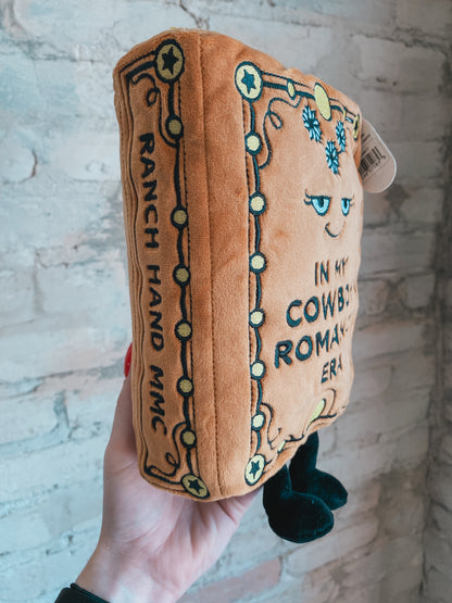 “In My Cowboy Romance Era” book plushie