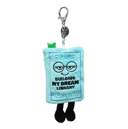 “Building My Dream Library” plushie keychain