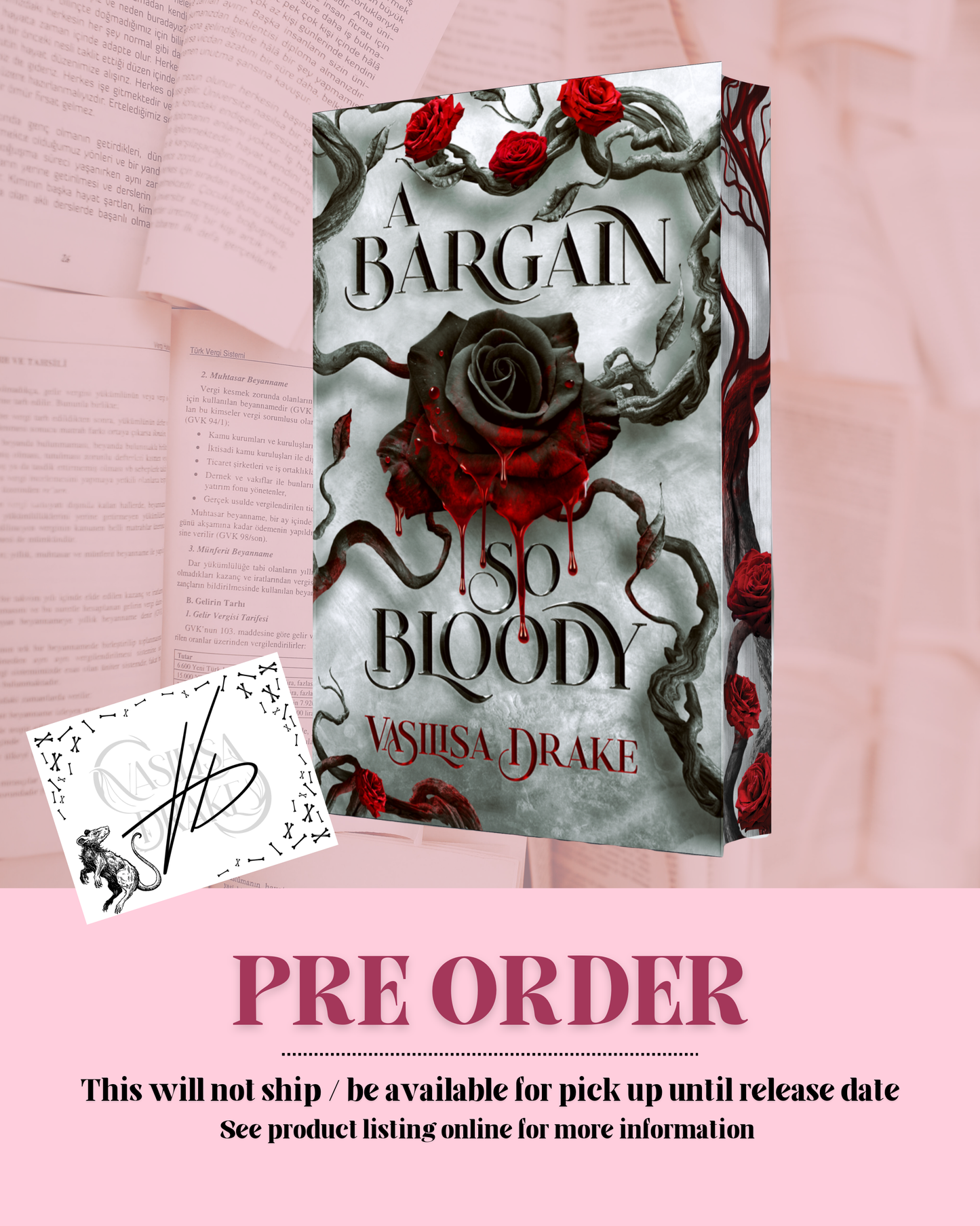 A Bargain So Bloody by Vasilisa Drake (Kingdom of Dark Magic #1 PREORDER w/ extras)