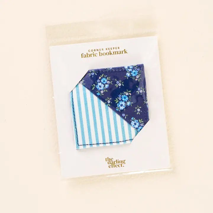 Corner Keeper Fabric Bookmark– Endless Daydream Navy