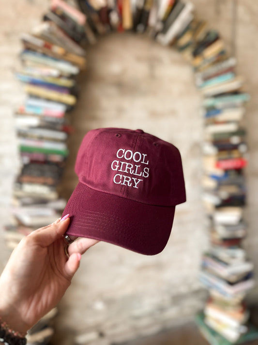 Cool Girls Cry Hat Maroon