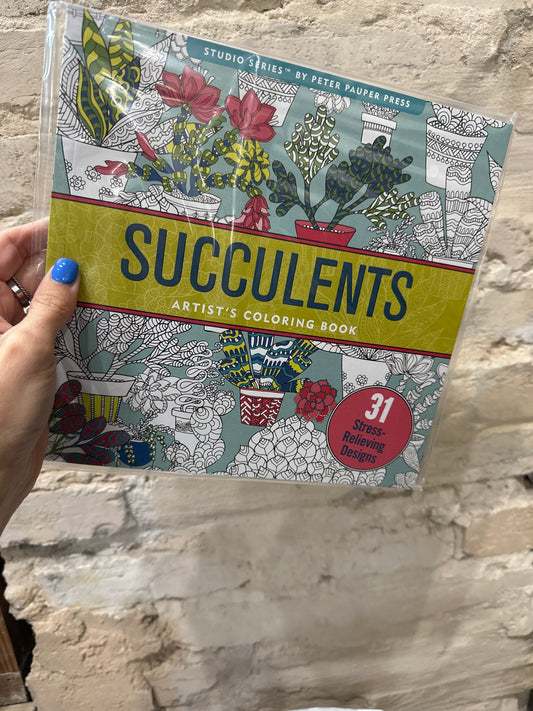 Succulents Coloring Book
