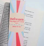 Between the pages of a book Bookmarks