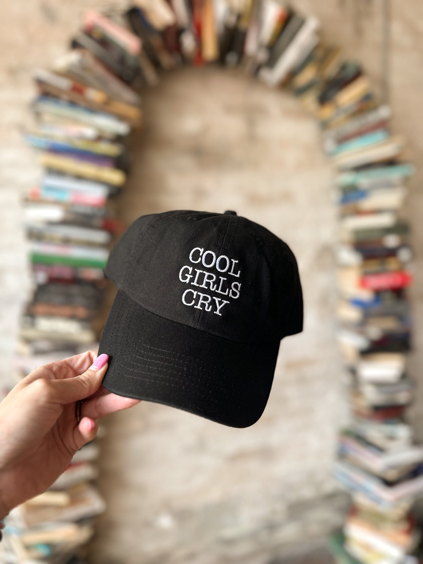 Cool Girls Cry Hat Black