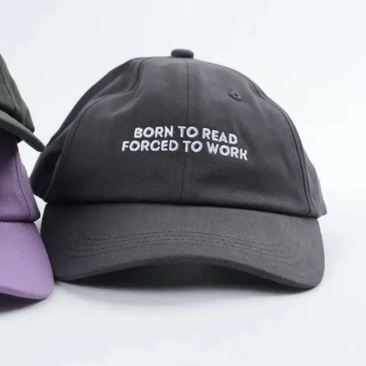 Born To Read Embroidered Baseball Hat