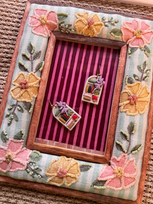 Fairy Bookshelfs | Polymer Clay Earrings