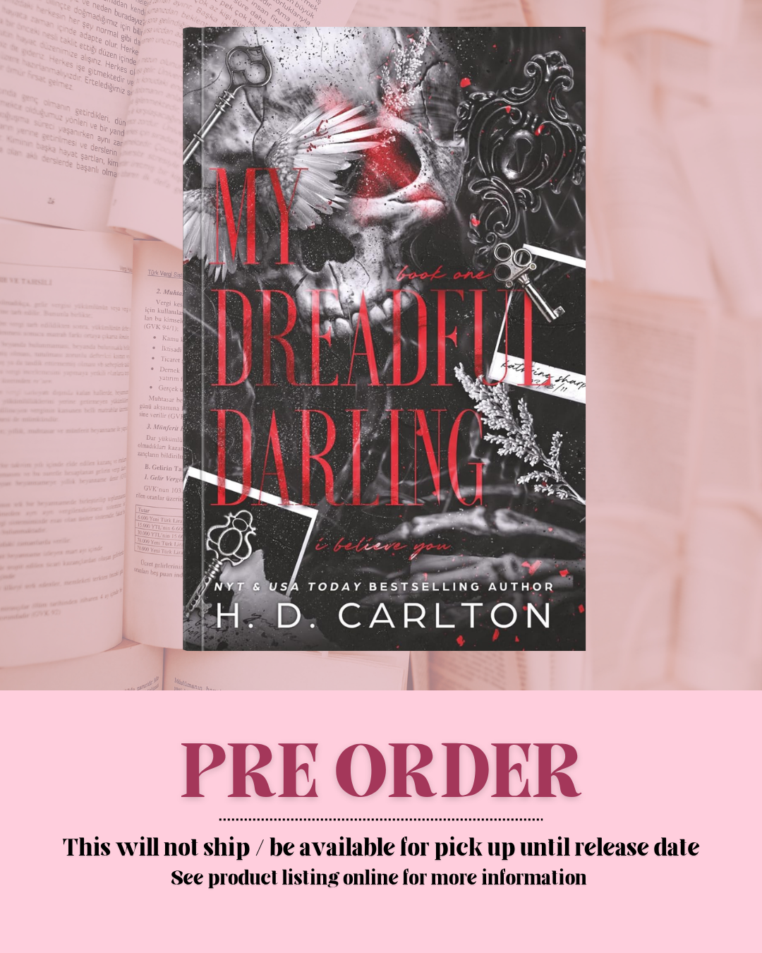 My Dreadful Darling by H.D. Carlton *PREORDER*