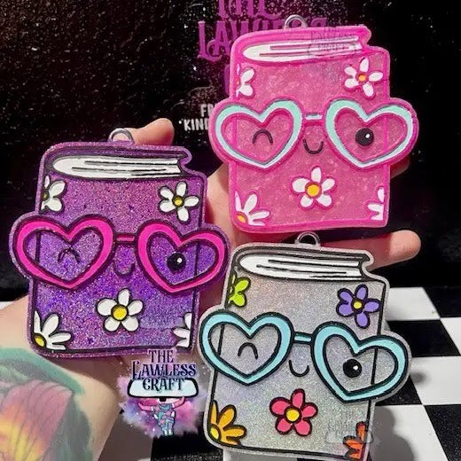 Book w/ Glasses | Bookish Car Freshie